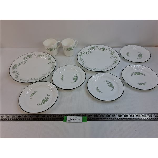 Corelle Callaway Plate Set With (2) Mugs