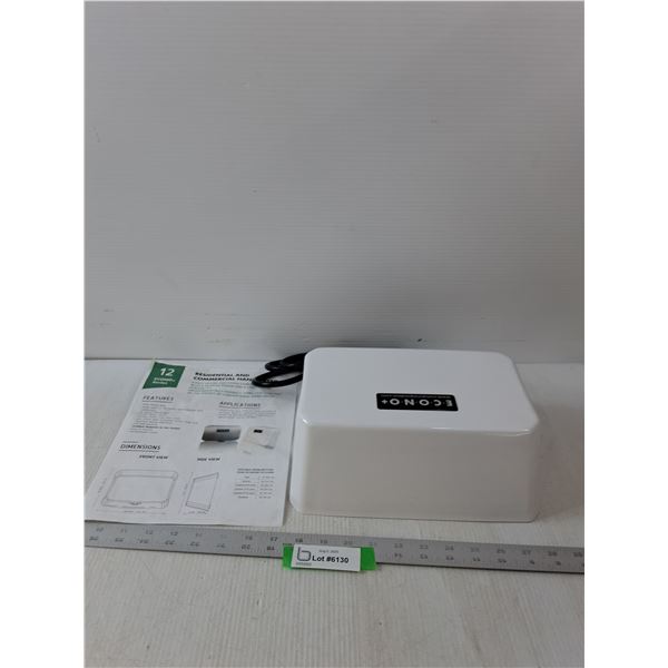 ECONO Residential And Commercial Hand Dryer- 10.5" x 4" x 8"- As Is