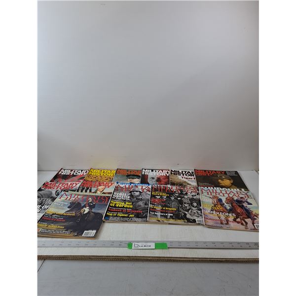 (12) Military History & Military Heritage Magazines