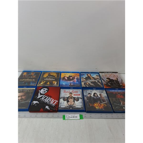 (10) Variety Of Blu-Ray Movies