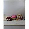 Image 1 : Barbie Car, Halloween Decorations, Fake Spray Paint Toys, Wood Box & Christmas Cloths