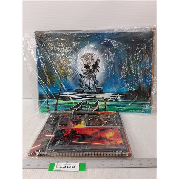 Star Wars Notebook, Pencil  And Pencil Case & Boat Wall Picture
