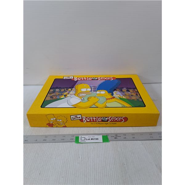 The Simpsons Battle Of The Sexes Board Game - As Is