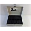 Image 3 : Metal Cash Box with Lock 11" x 8" x 4", Missing Key