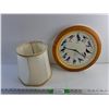 Image 1 : Audubon Quartz Wall Clock - Tested and Lamp Shade