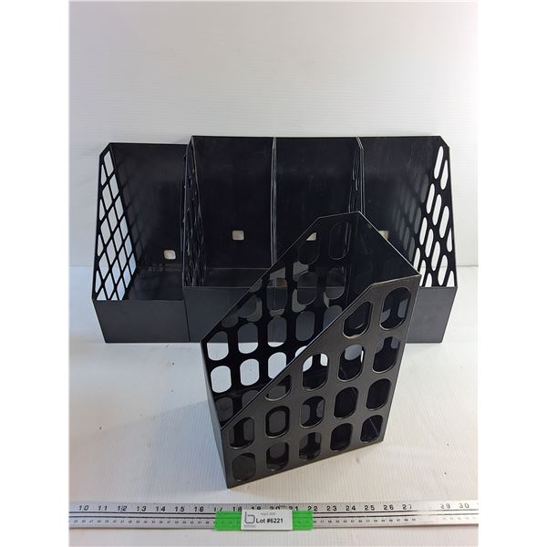 (5) Vertical File and Magazine Holders