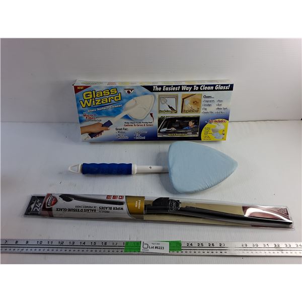 Glass Wizard Glass Surface Cleaner and 24" Wiper Blade