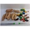 Image 1 : Wooden Kids Toy Train Playset