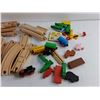 Image 3 : Wooden Kids Toy Train Playset