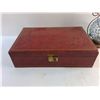Image 9 : Ladies Watches, Necklaces, Shirt Pins, Red Jewelry Box and Candle Lantern