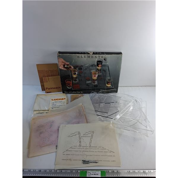 Shots & Ladders Game Set and Various Stencils