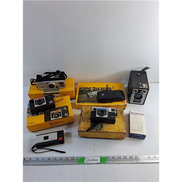Various Vintage Kodak Cameras - As Is