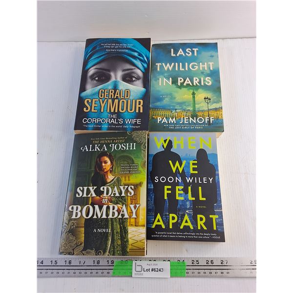 (4)  Books - Pam Jenoff, Gerald Seymour and Alka Joshi