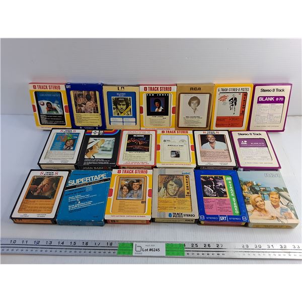 Various 8 Track Stereo Tape Cartridges - Elvis Presley, Sam Cooke and Neil Diamond