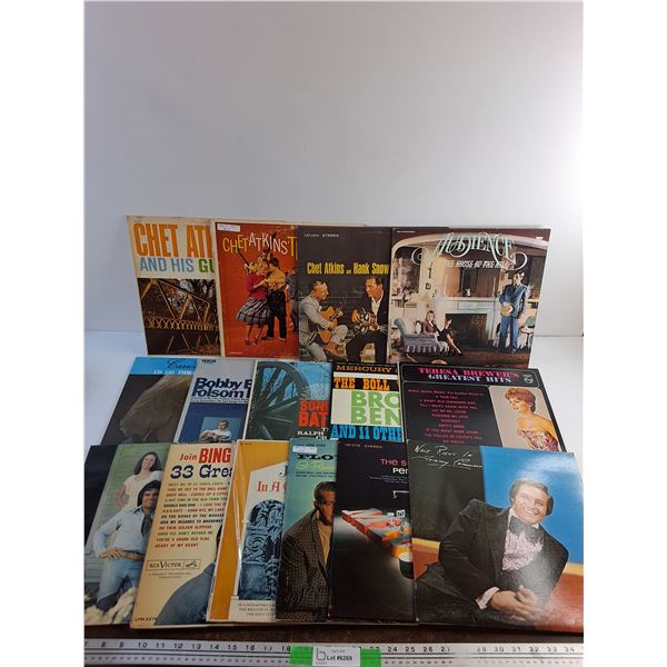 Various Vinyl Records - Chet Atkins, Teresa Brewers and Perry Como