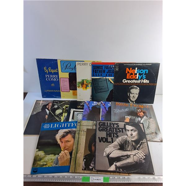 Various Vinyl Records - Gilleys Greatest Hits, Nelson Eddys and Perry Como