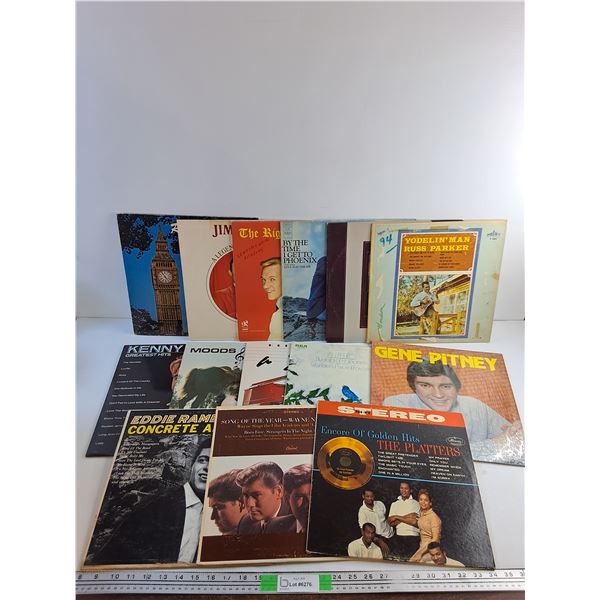 Various Vinyl Records - Gene Pitney, Russ Parker and Eddie Rambeau