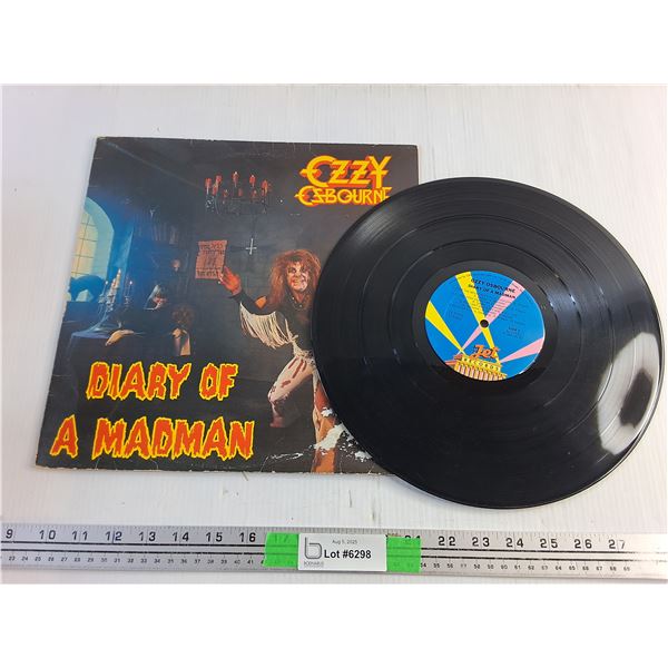 Ozzy Osbourne Diary of a Madman Vinyl Record