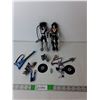 Image 1 : (2) KISS Figurines with Accessories- As Is