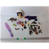 Image 1 : Children's Toy Lot- Soldier Figurines, Foam Blaster, Micro Machine Head, Misc.