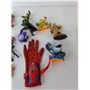 Image 2 : Kids' Toy Lot- TMNT Finger Puppet, Skylanders Figurines, 1983 Astroniks Figurines, Misc.