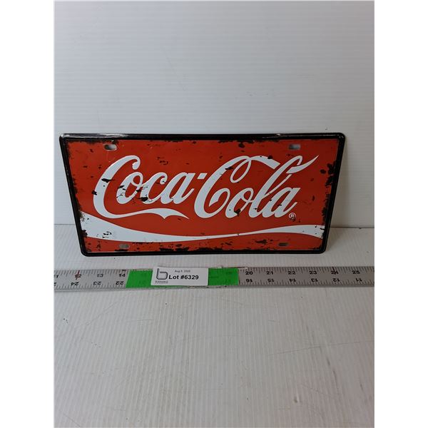 Coca- Cola Novelty License Plate