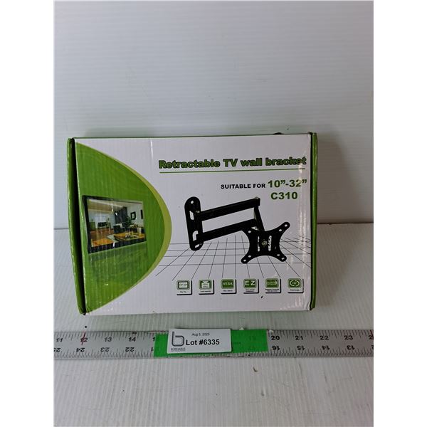 Retractable TV Wall Bracket, NIB