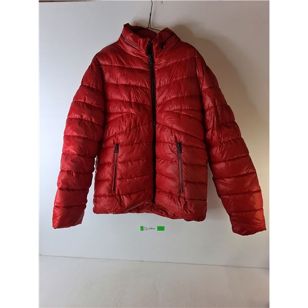 Kenneth Cole Puffer Jacket- L., Some Rips