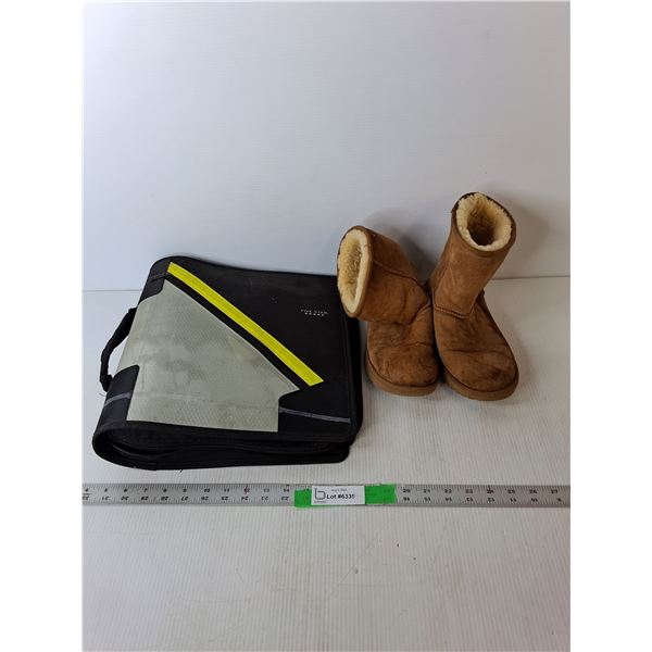 Five Star Binder with Looseleaf, Writing Utensils & Ugg Boots- 6