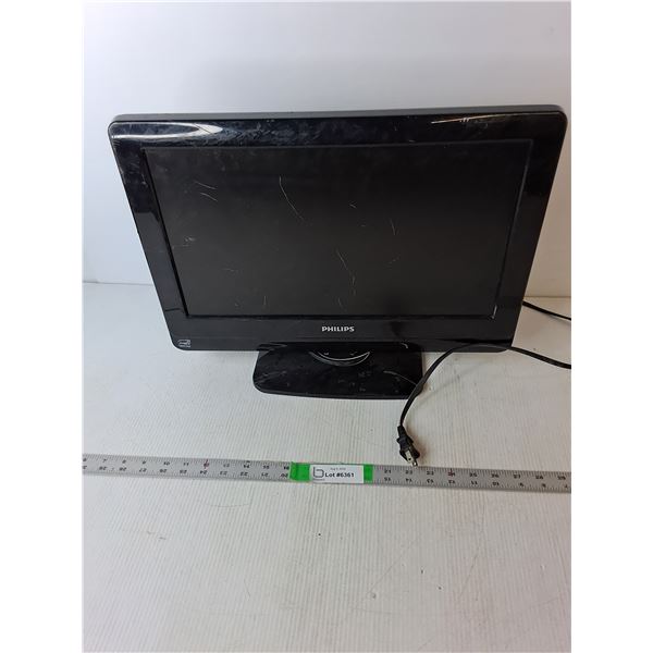 18" Philips TV Powers On As-Is