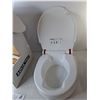 Image 2 : Aquatec 90000 4" Raised Toilet Seat with Armrests, Appears NIB