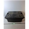 Image 1 : Euro United Black Plastic Tote 14 Gallon with Lid 26" x 22" x 10", Cannot Ship