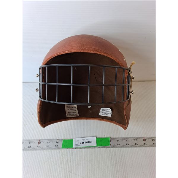 Decorative Leather Football Helmet
