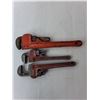 Image 2 : (3) Pipe Wrenches Up to 14" Long