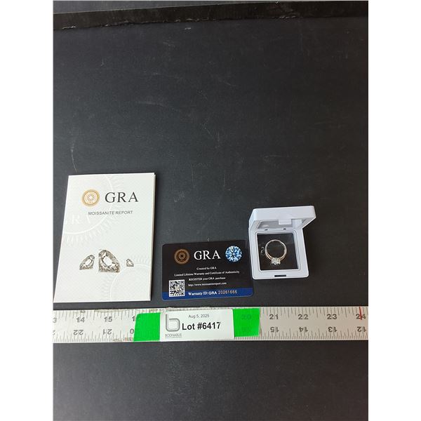 Moissanite Ring-6.5, Cannot Authenticate