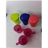 Image 4 : Plastic Tupperware Lot- (4) Cups with Lids, (6) Mugs