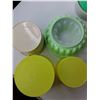 Image 4 : Plastic Dish Lot with Some Tupperware-Jello Mold, (3) Mixing Bowls, (4) Storage Containers- As