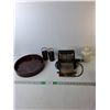 Image 1 : Vintage Toaster- Powers On, Glass Jar with Lid, Tray 12.5" & (2) Cups