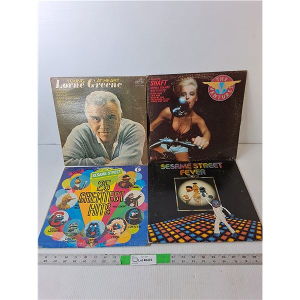 (4) Records- Sesame Street, Lorne Greene, The Ventures