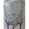 Image 2 : Yorkshire Glass Beverage Dispenser with Metal Stand 17" Tall