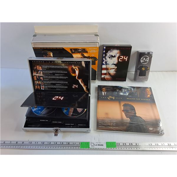 Twenty Four Movie Collectors Edition Season 1 - 6 - Includes Behind the Scene Photo Book, XL T Shirt
