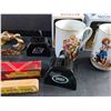 Image 4 : Collectors Porcelain Mugs, Scotsmans Bottle Opener, Roughriders Bells and Perfumes