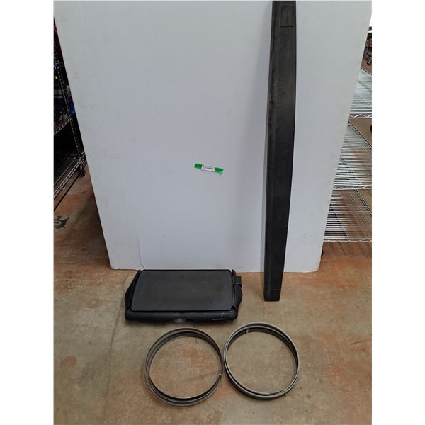 Tailgate Trim 55" x 5", Bandsaw Blades 13" and Proctor Silex Electric Grill, As Is, Cannot Ship
