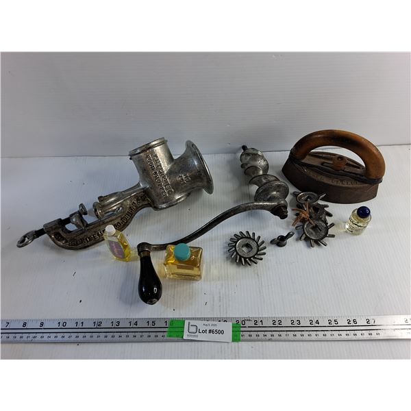 Vintage Meat Grinder, Perfumes, Vintage Iron