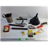 Image 1 : Fuel Funnel, Springs, Chalk Lines, Metal Brush, Gear Puller, Automotive Light Bulbs and Misc