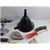 Image 4 : Fuel Funnel, Springs, Chalk Lines, Metal Brush, Gear Puller, Automotive Light Bulbs and Misc