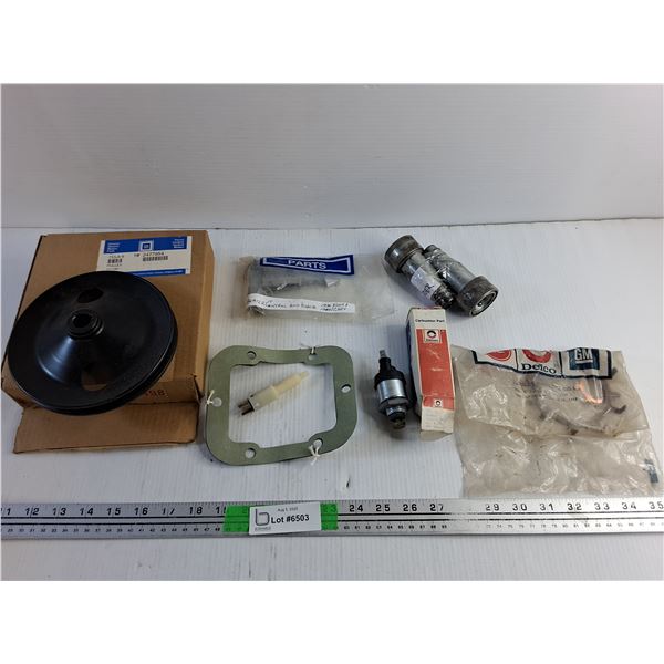 GM Pulley, Gaskets, Carburetor Part, 1980 Chevy Heater Control and Knob and Misc