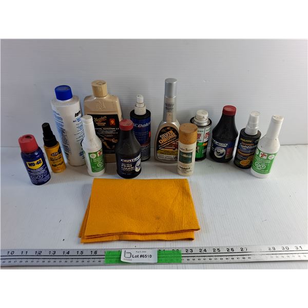 Various Automotive Care Products - Brake Fluid, WD40, Gas Line Antifreeze and Misc-CANNOT SHIP