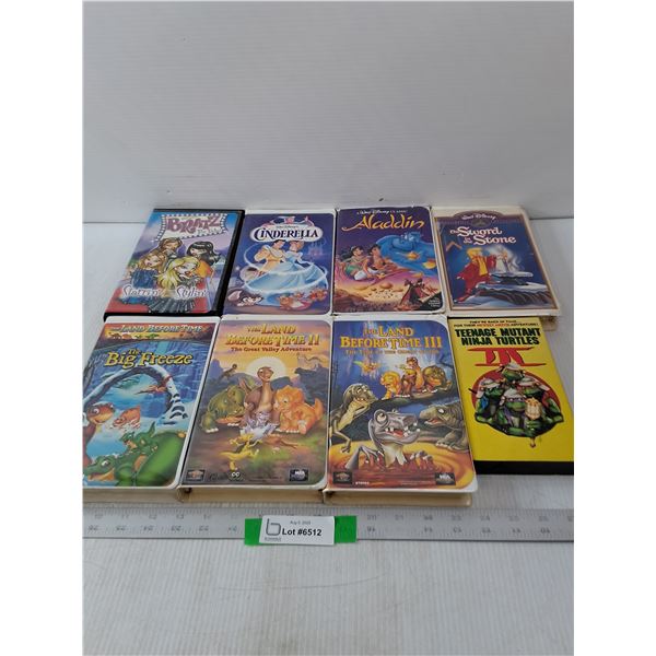 (8) Variety Of VHS Movies