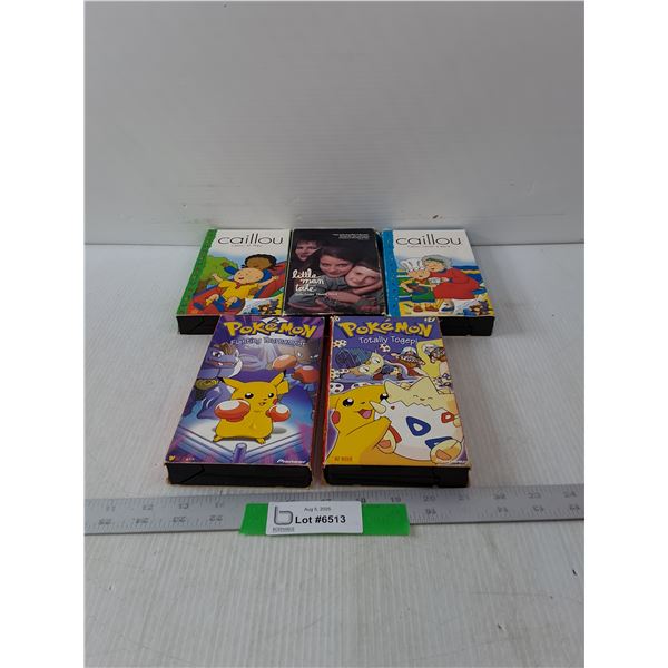 (5) Variety Of VHS Tapes